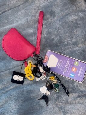 NWT Stella And Max Chunky Charms Key Chain with Phone Anchor Tab